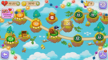 🐌❓💡"Snail Bob 3", level 11. Walkthrough. All Stars and treasures.