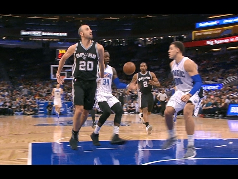 Manu Ginobili NASTY No-Look Pass to Kawhi Leonard | 02.15.17