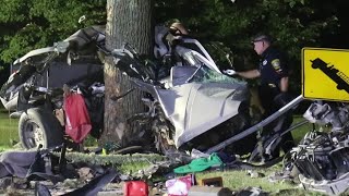Vehicle destroyed in fatal high-speed crash