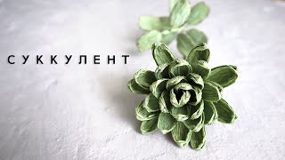 Суккулент или Артишок из бумаги I DIY I Мастер-класс