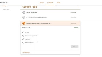 Google Classroom How To: Answering a Multiple Choice Question