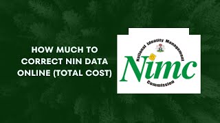 HOW MUCH TO CORRECT NIN DATA ONLINE (TOTAL COST) BY YOURSELF screenshot 3