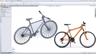 Solidworks tutorial | Design and Assembly of Bicycle in Solidworks #solidworks #sheetmetal #weldment