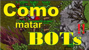 Tibia -  Como Matar BOTs Sem Pegar PK - MÉTODO quase INFALÍVEL