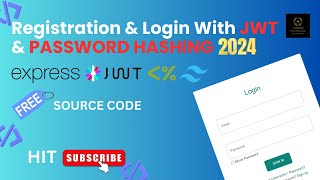 How To Make  A Registration & Login Project With JWT And Password Hashing Using Express JS, Bcrypt..