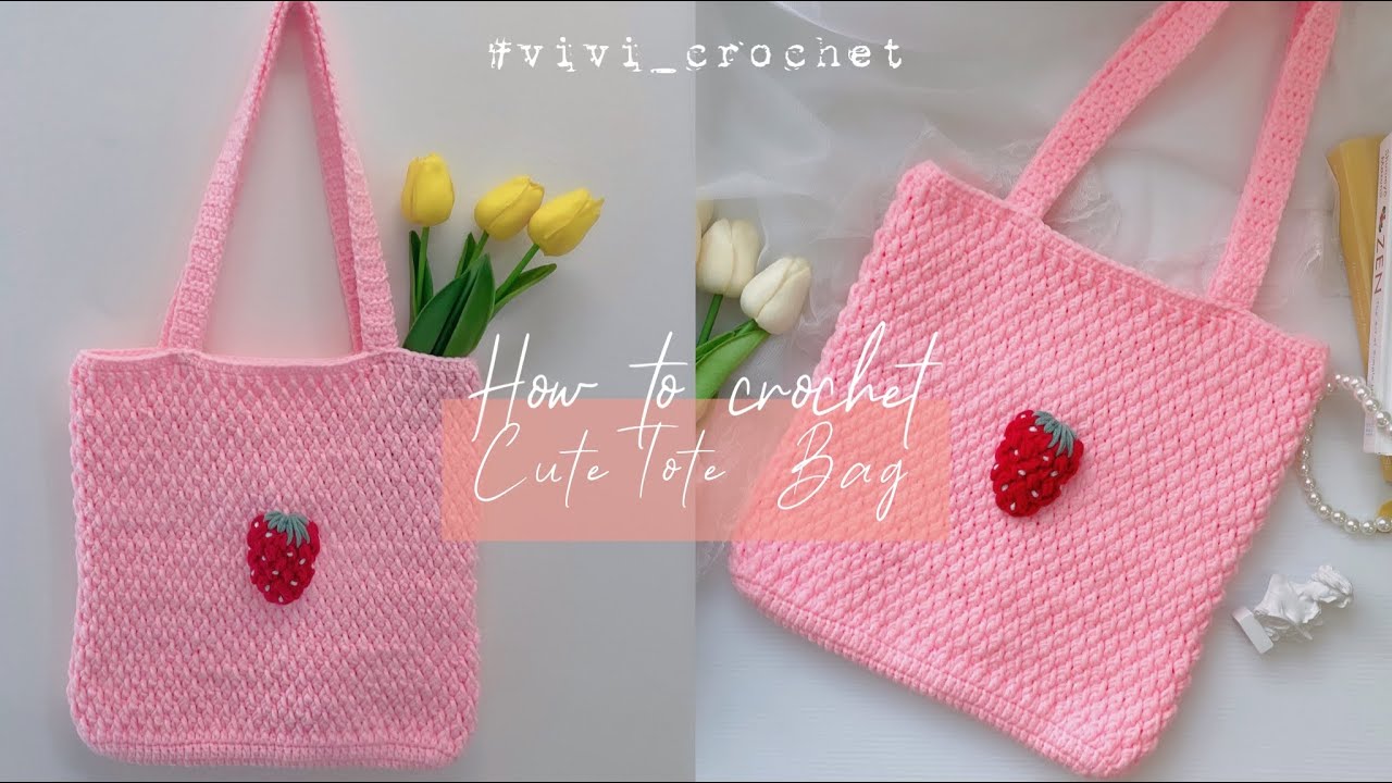 Crochet Pattern Strawberry Crochet Purse by Vendulkam Crochet Handbag/ Bag  Pattern/ Digital, DIY, Pdf - Etsy Denmark