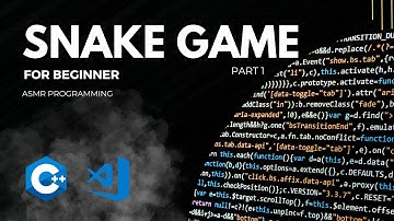 ASMR PROGRAMMING | Coding Snake Game in C++ with Source Code | Part 1 | VS Studio | No Noise