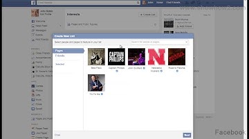 Facebook - How To Create An Interest List