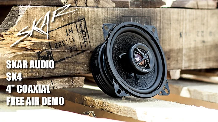 Skar Audio SK4 4" 40 Watts RMS Coaxial Speaker System Demo!!!