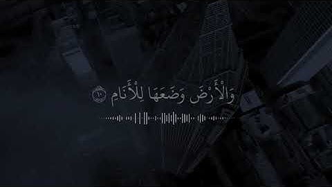 ما تيسر من سورة الرحمٰن بصوت الشيخ ياسر الدوسري 🤍