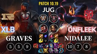 RNG XLB Graves vs SB OnFleek Nidalee Jungle - KR Patch 10.19