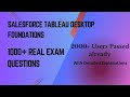 Salesforce Tableau Desktop Foundations Exam Questions 2026