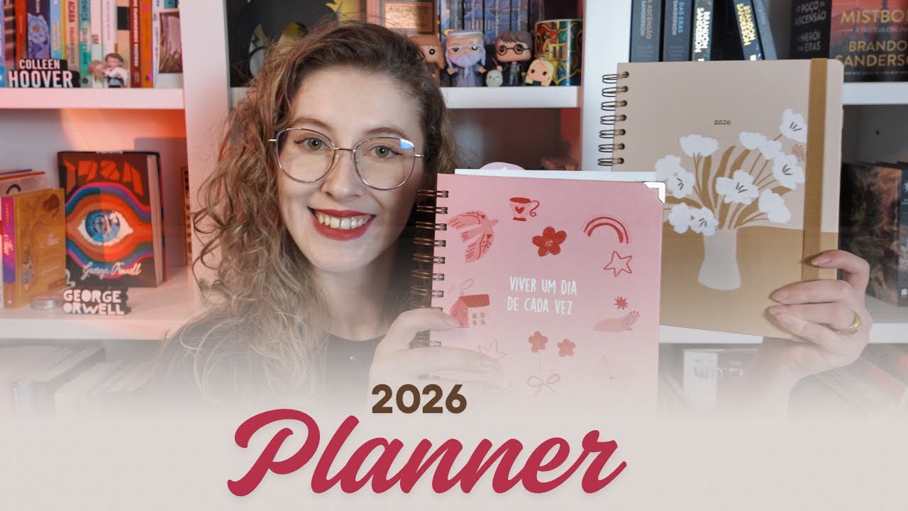 O planner mais lindo de 2026? 💕 Unboxing + tour completo!