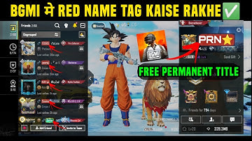 BGMI RED NAME TAG / BGMI ME RED NAME KAISE LIKHE / NICKNAME BGMI NEW NAME FEATURE / BGMI NEW TITLE