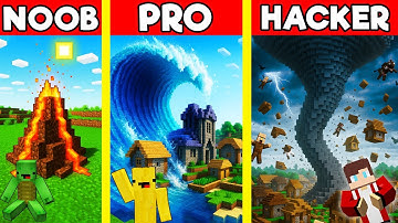 APOCALYPSE HOUSE Build Battle In Minecraft - NOOB VS PRO CHALLENGE - Maizen Mizen Mazien Parody