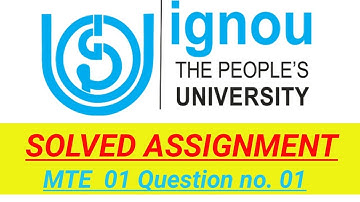 solved assignments of Mte 01 of ignou || MTE 01 2018-19 || ignou solved assignment of calculus