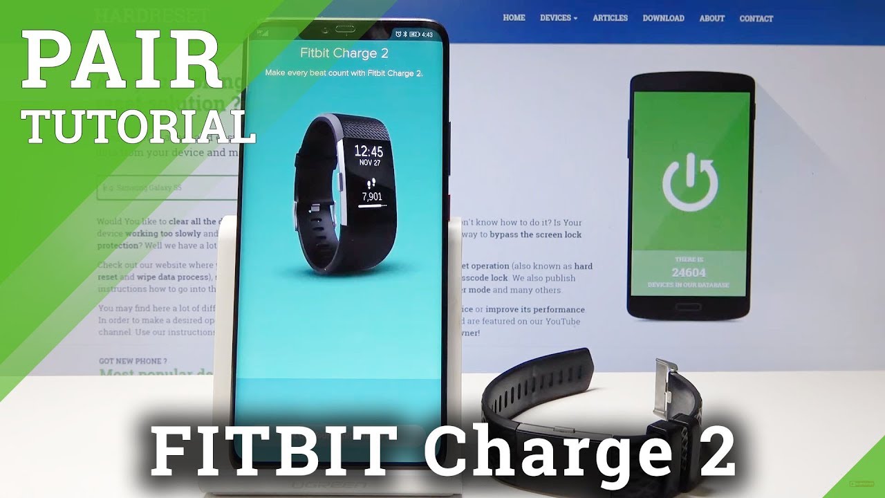 to Set Up FITBIT Charge - Pair FITBIT Phone - YouTube