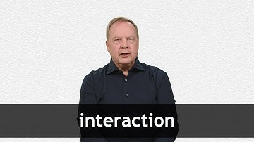 How to pronounce INTERACTION in American English