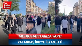 Metro Hattı Arıza Yaptı Vatandaş İbbye İsyan Etti