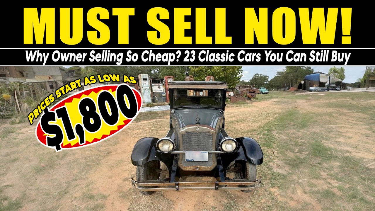 Почему владелец продаёт так дёшево? 23 классических автомобиля, которые всё ещё можно купить!