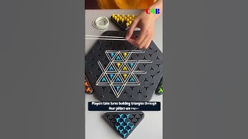 How To Play Triggle Rubber Band Game Chain Triangle Chess Game? #tarot #chain #puzzle #zodiacsigns