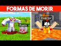 12 FORMAS de MORIR en MINECRAFT!! 💀⚠️MAPA DE MINECRAFT CON INVICTOR