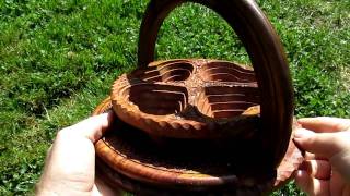 Collapsible Wooden Basket from Heartwood Gifts