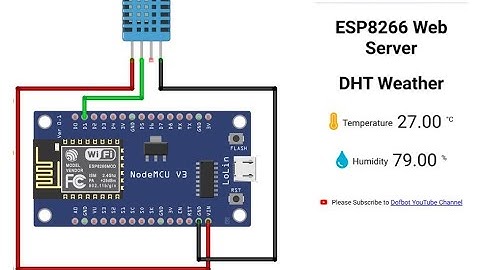 ESP8266 Server DHT Weather Station
