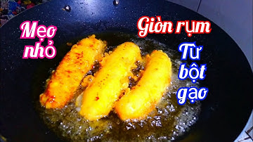 CHỊ BÁN CHUỐI CHIÊN chia sẻ CÁCH PHA BỘT CHIÊN CHUỐI GIÒN RỤM MÀ KHÔNG BỊ CỨNG rất ngon