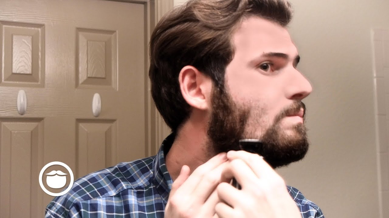 shave beard with razor