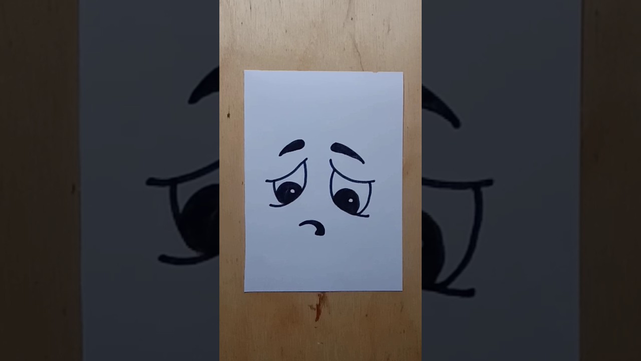 Let's Draw Scared Face 😟 
