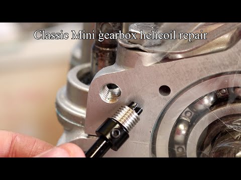 Helicoil repair on Classic Mini gearbox @mrfid72