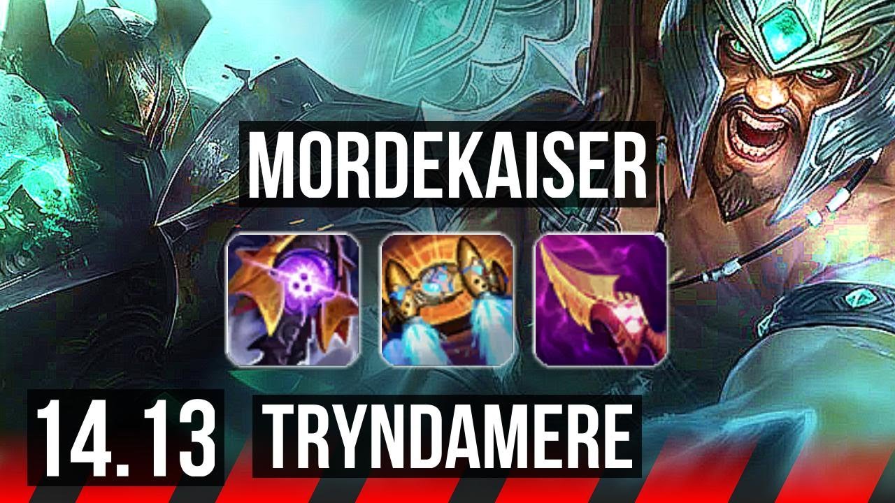 MORDEKAISER vs TRYNDAMERE (TOP) | 11 solo kills | VN Master | 14.13
