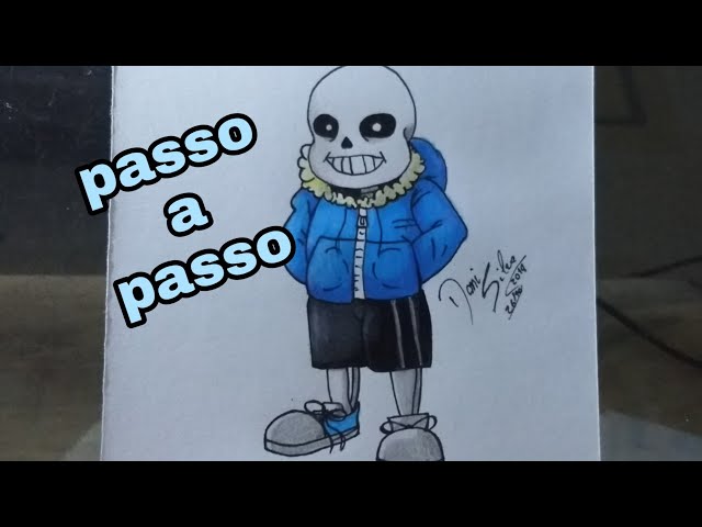 Como Desenhar o SANS  JOGO undertale 