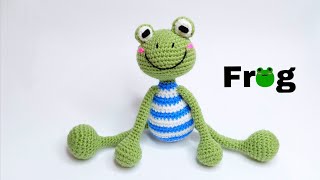 картинка: 🐸🐸Как связать милого лягушонка крючком за один день! #amigurumi