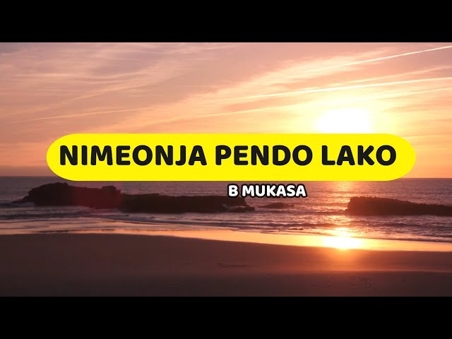 Nimeonja Pendo Lako | B Mukasa | Lyrics video class=