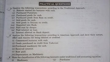 Sol. of ques no. 1,2,3 & 4 of Rules of Debit and Credit of class 11,  Dr.SK Singh ,Accounts