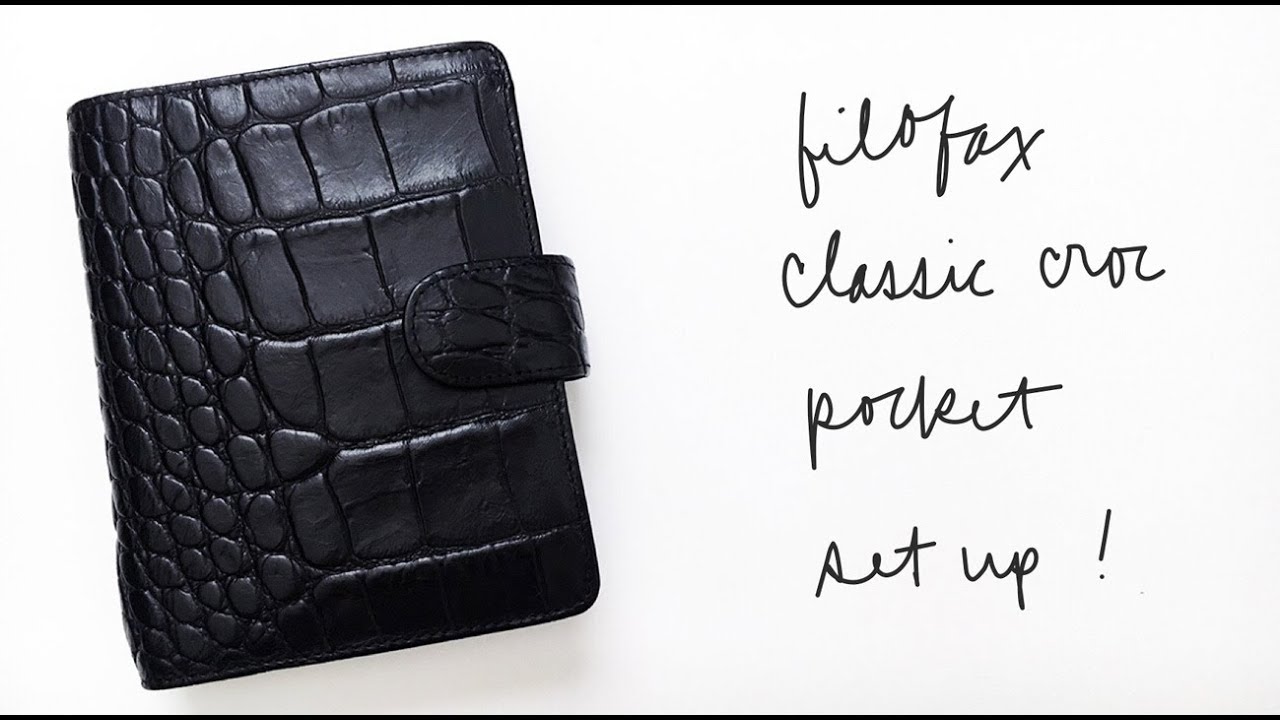 Best of Filofax croc pocket ebony New celebrity porn