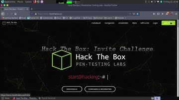 Hack The Box - How to get the invite code - Parrot OS
