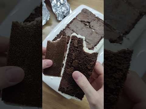 Молочный ломтик #рецепты #рецепт #вкусно #молочный #десерт #шоколад #еда #шоколадныйбисквит