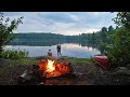 2-Days Backcountry Camping with Rain and LOTS of Bass | Her first time trying dehydrated food