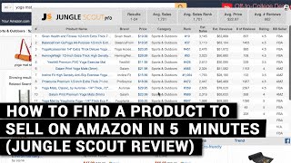 How To Find A Product To Sell On Amazon In 5 Minutes (Jungle Scout Review)