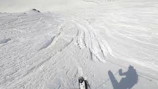Hintertux late season powder skiing