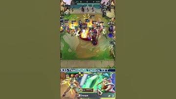 RIVEN 3 STAR CARRY TEAM IS STRONG #tftset10 #shortsvideo #shorts