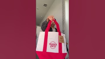 NEW TRADER JOE’S MINI TOTE😄!! #traderjoes #totebag #traderjoesfinds #bobmarley