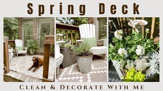 Decorating The Deck For Spring~Deck Refresh For Spring~Clean & Decorate With Me