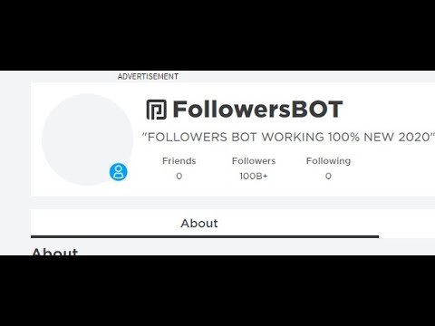 Roblox Followers Bot L 2021 L 100k Followers Bot Jan 2021 Youtube - how to get followers on roblox bots