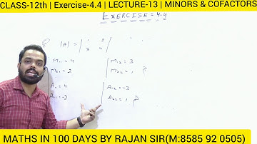 Exercise 4.4 Class 12 Maths NCERT SOLUTION