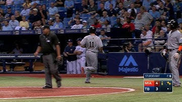 MIA@TB: Gillespie plates Souza Jr. with a single
