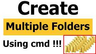 Create Multiple Folders At Once Using Command Prompt - Technical Yuf